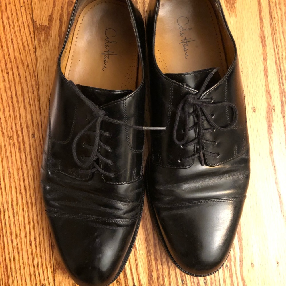 Men’s black Cole Haan dress shoes